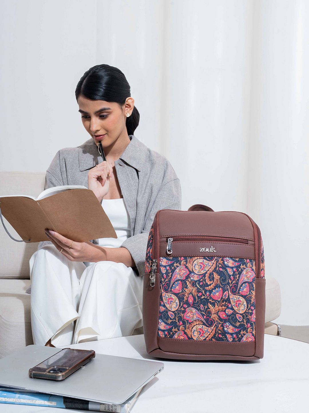 Buy ZOUK Unisex Paisley Printed Backpack -  - Accessories for Unisex