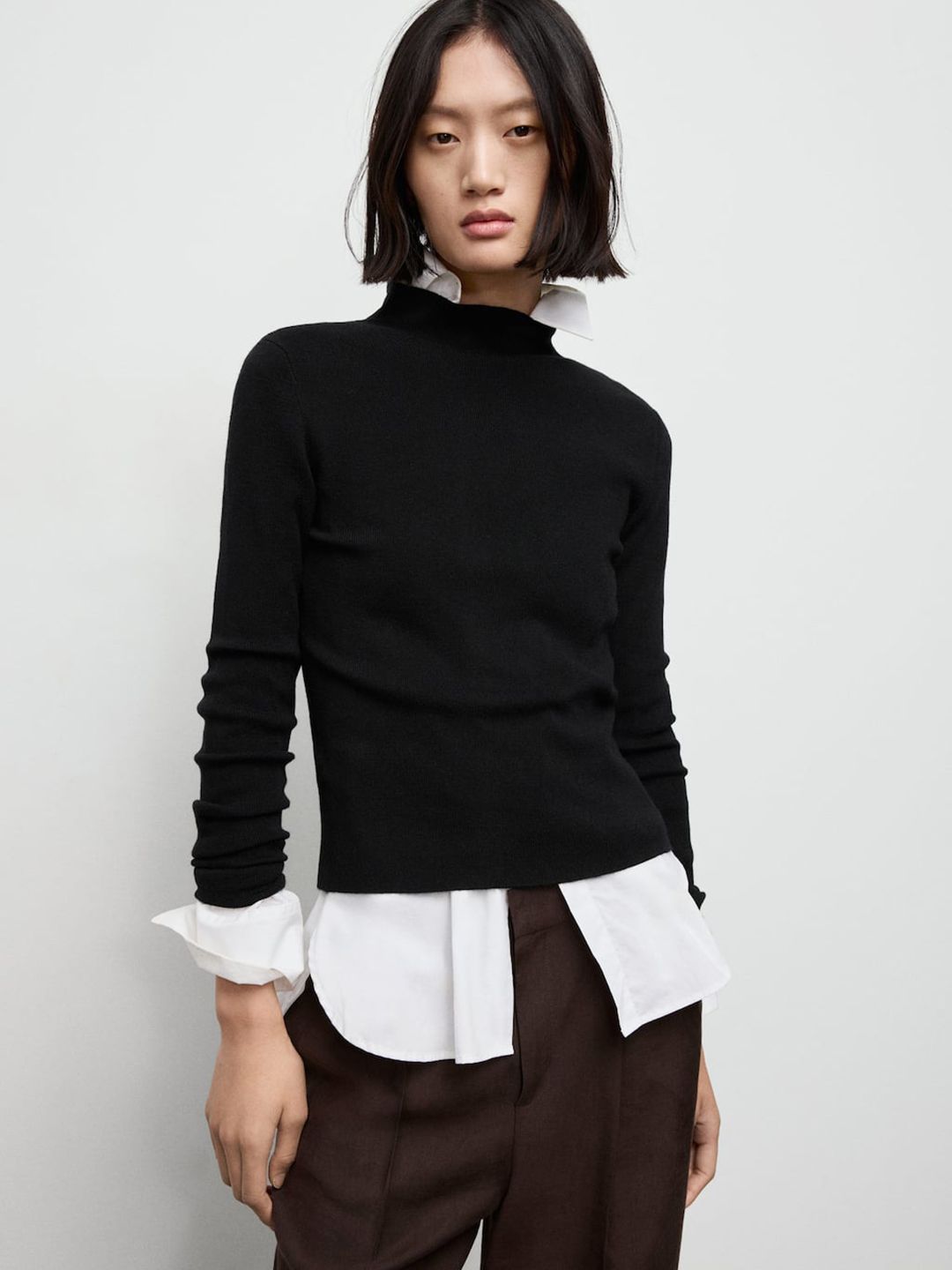 MANGO High Neck Pullover