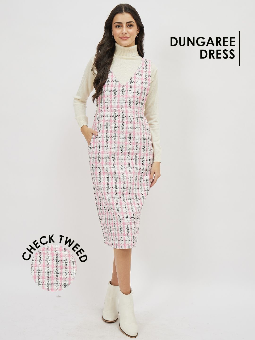 Athena Checked Sheath Dress