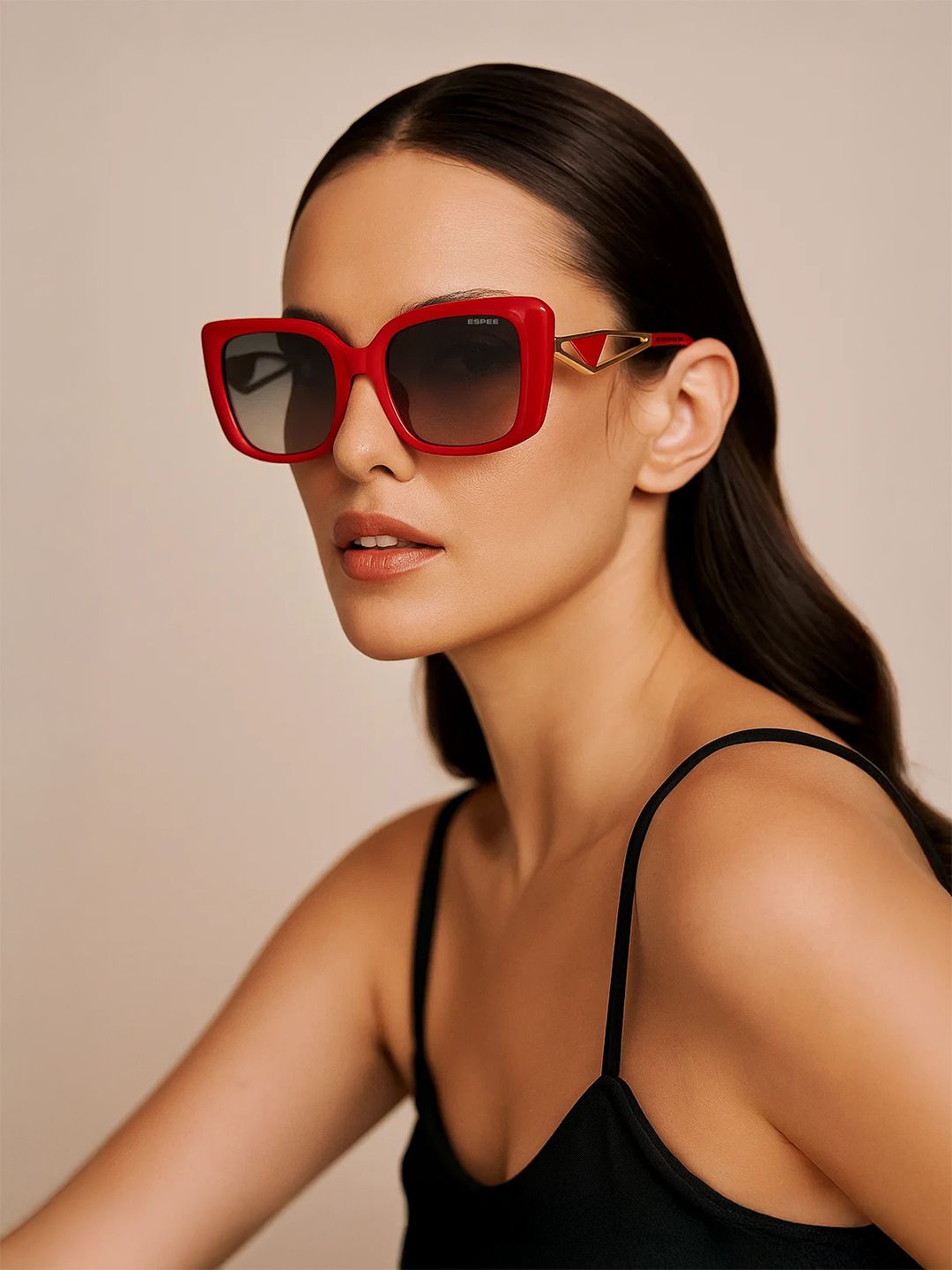 Espee Women Grey Lens & Red Butterfly Sunglasses with