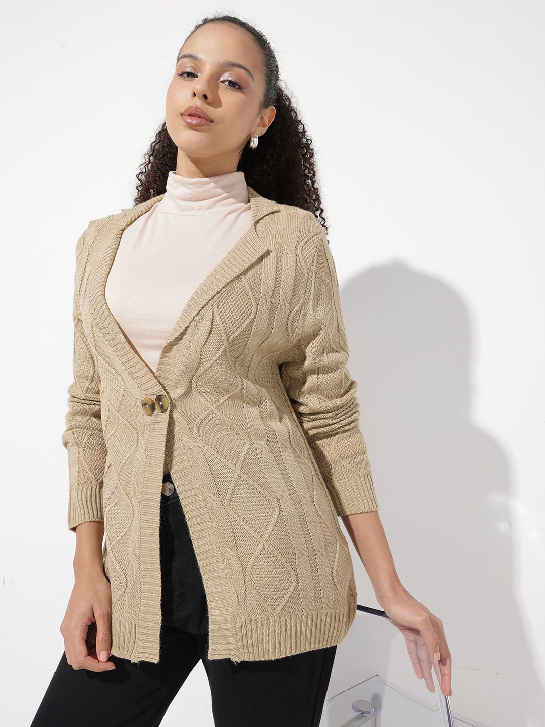 The Roadster Life Co. Cable Knit Cardigan