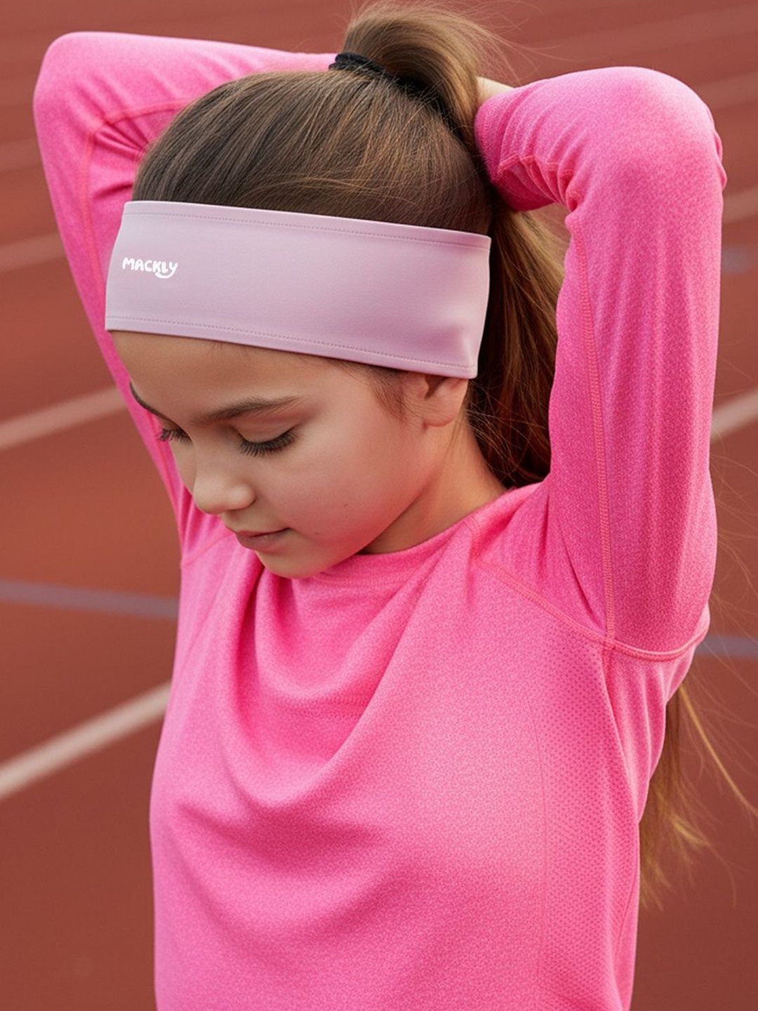 mackly Girls GameFlex Sports Headband - Pink