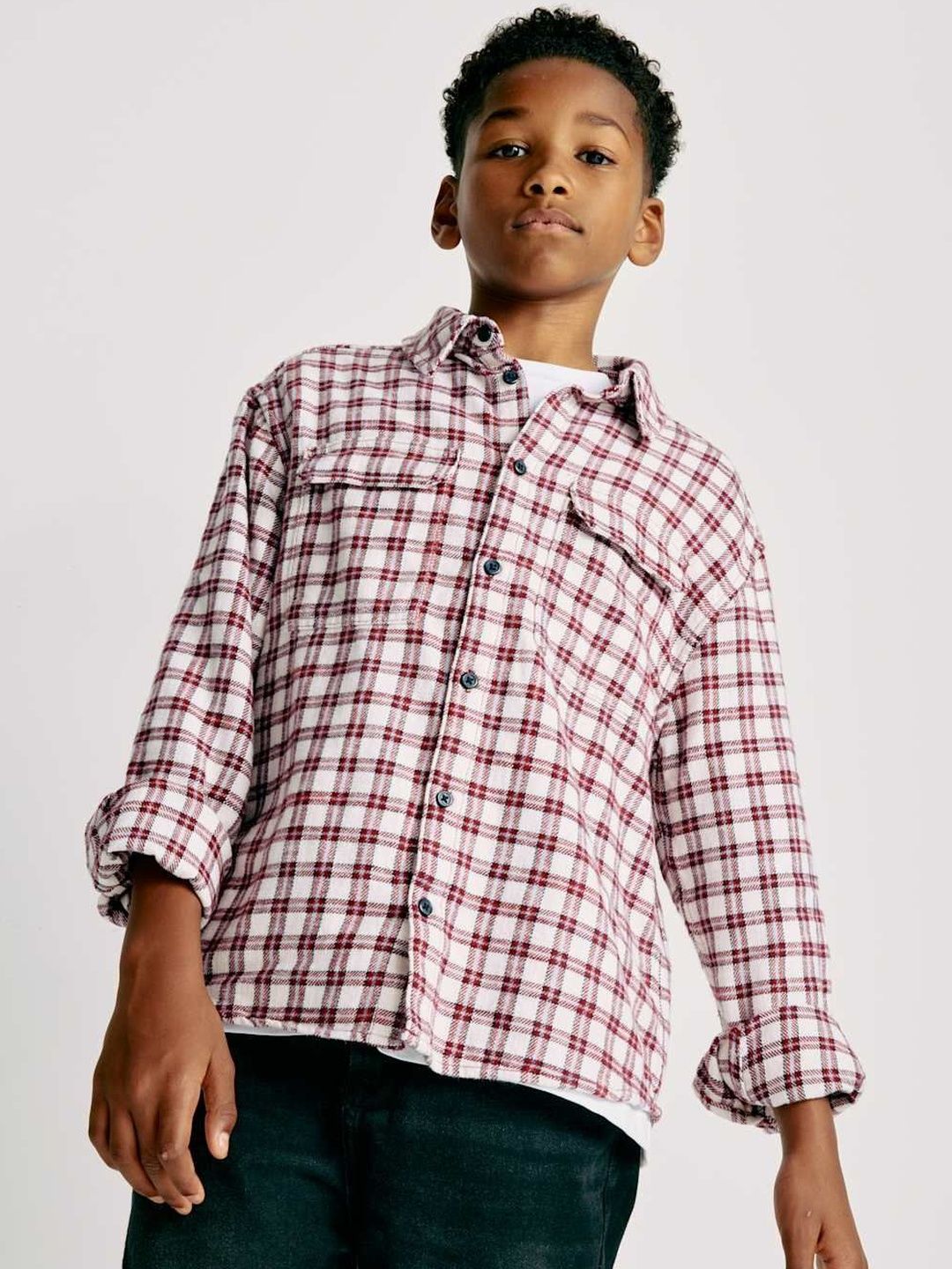 Marks & Spencer Boys Tartan Checks Checked Casual Shirt