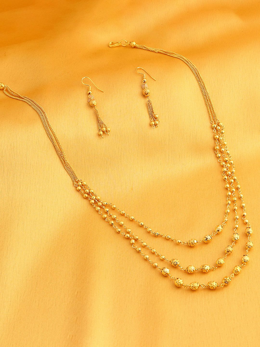 Sukkhi Gold-Plated Layered Jewellery Set