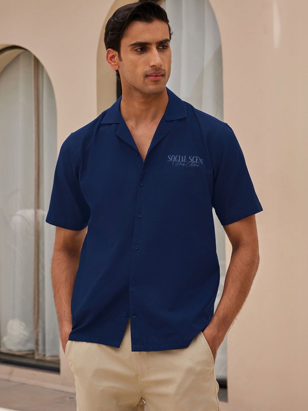 Zeyo Men Men Relaxed Casual Shirt
