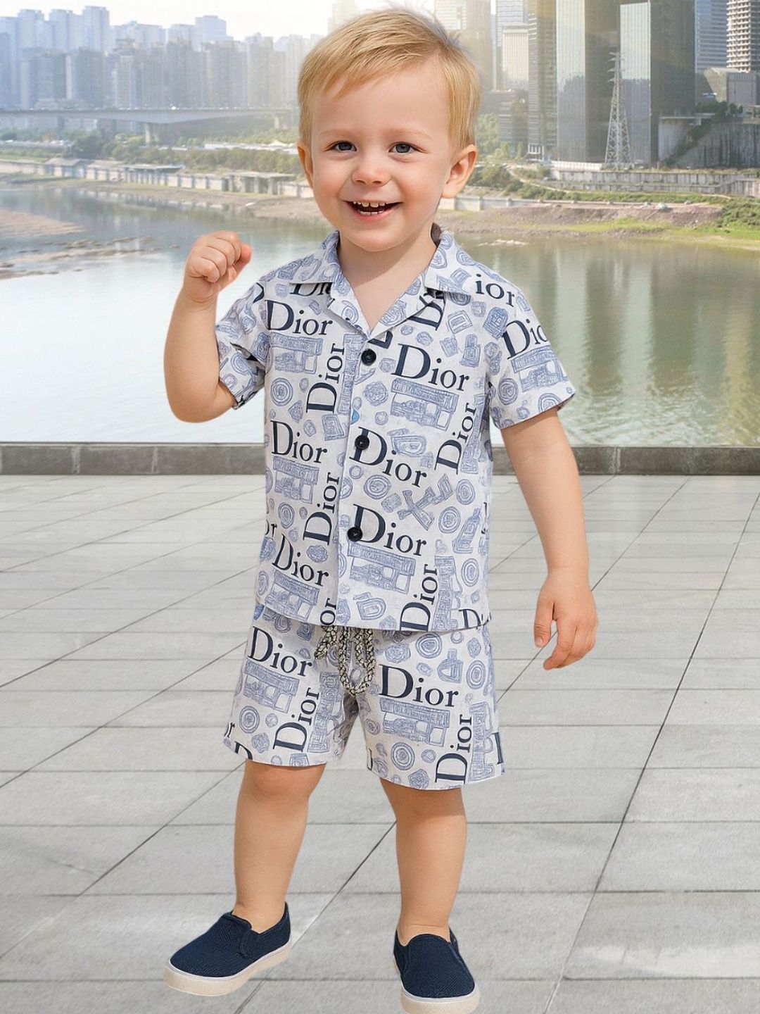 XBOYZ Printed Shirt With Shorts