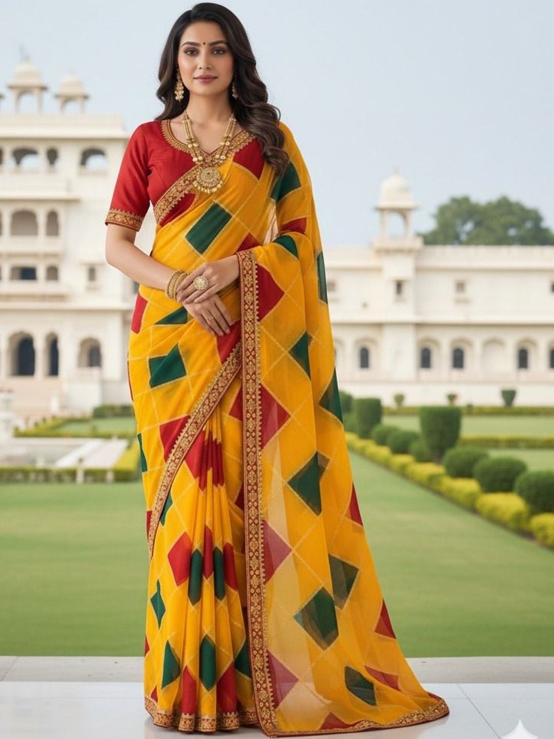 Moda Rapido Poly Georgette Saree