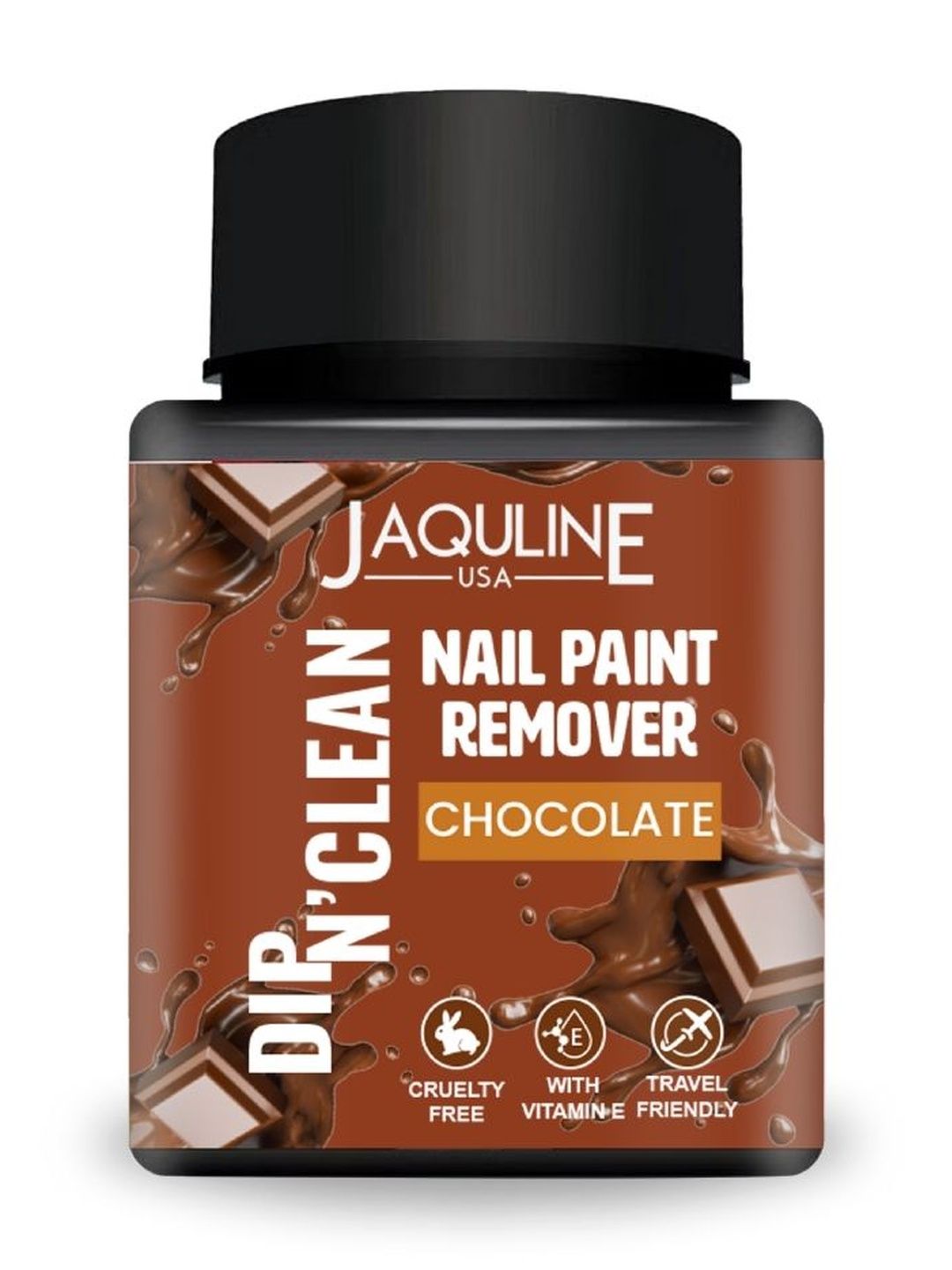 Jaquline USA Dip N' Clean Nail Polish Remover - 80 ml - Chocolate