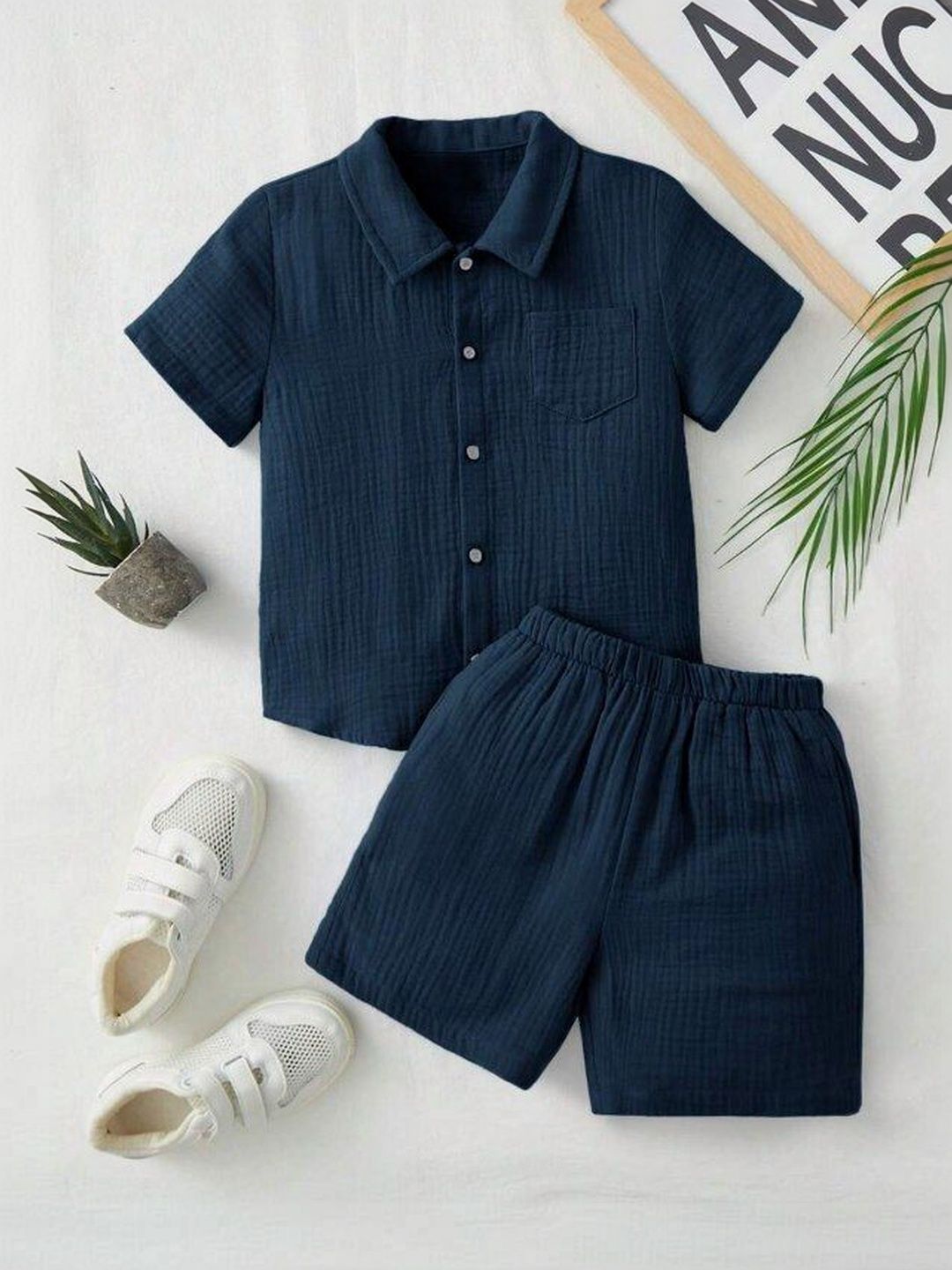 FASTDEAL Boys Shirt with Shorts