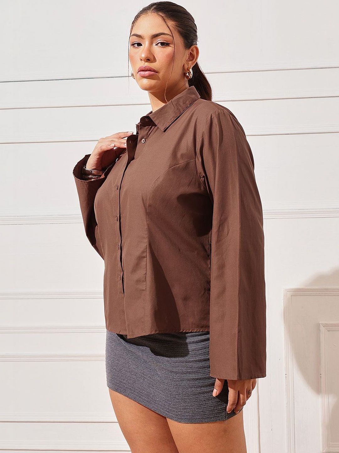 CURVY STREET Women Comfort Casual Shirt