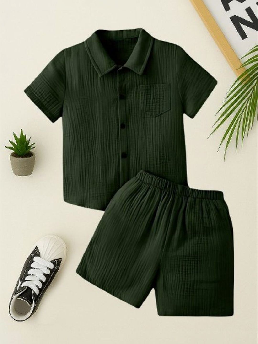 FASTDEAL Boys Shirt with Shorts