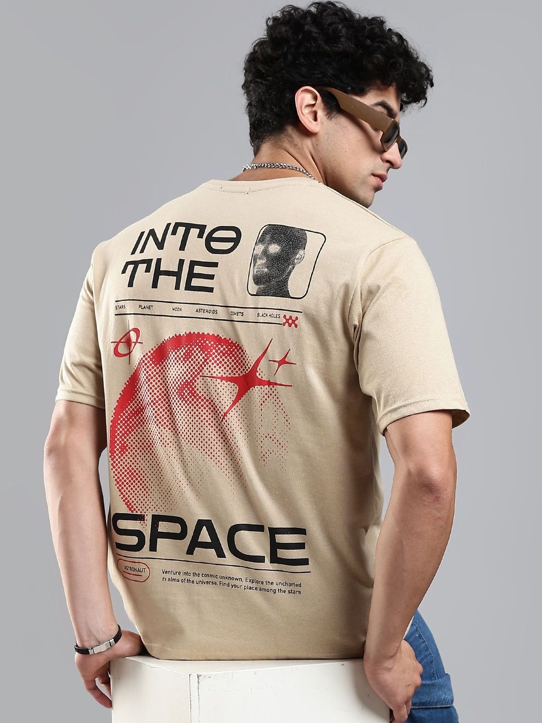 LEWEL Men Printed T-shirt