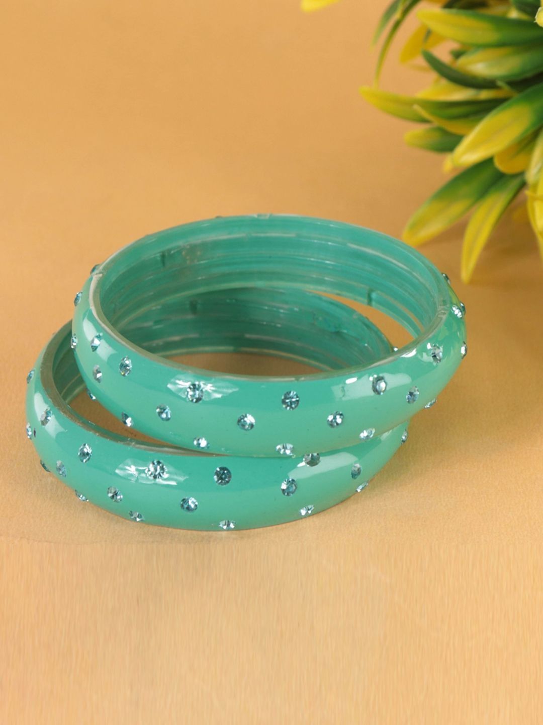 NMII Set Of 2 Stone-Studded Bangles