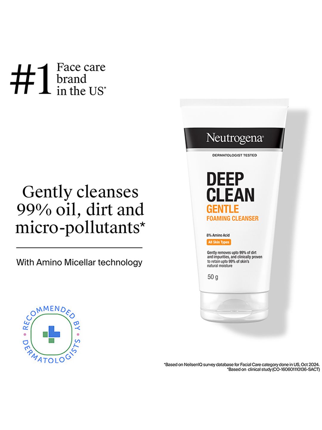 Neutrogena Deep Clean Foam Cleanser 50 g