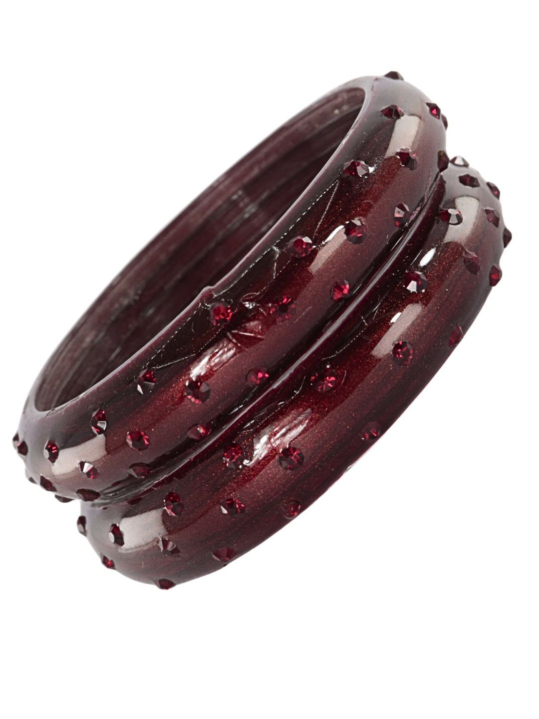 NMII Set Of 2 Stone-Studded Bangles