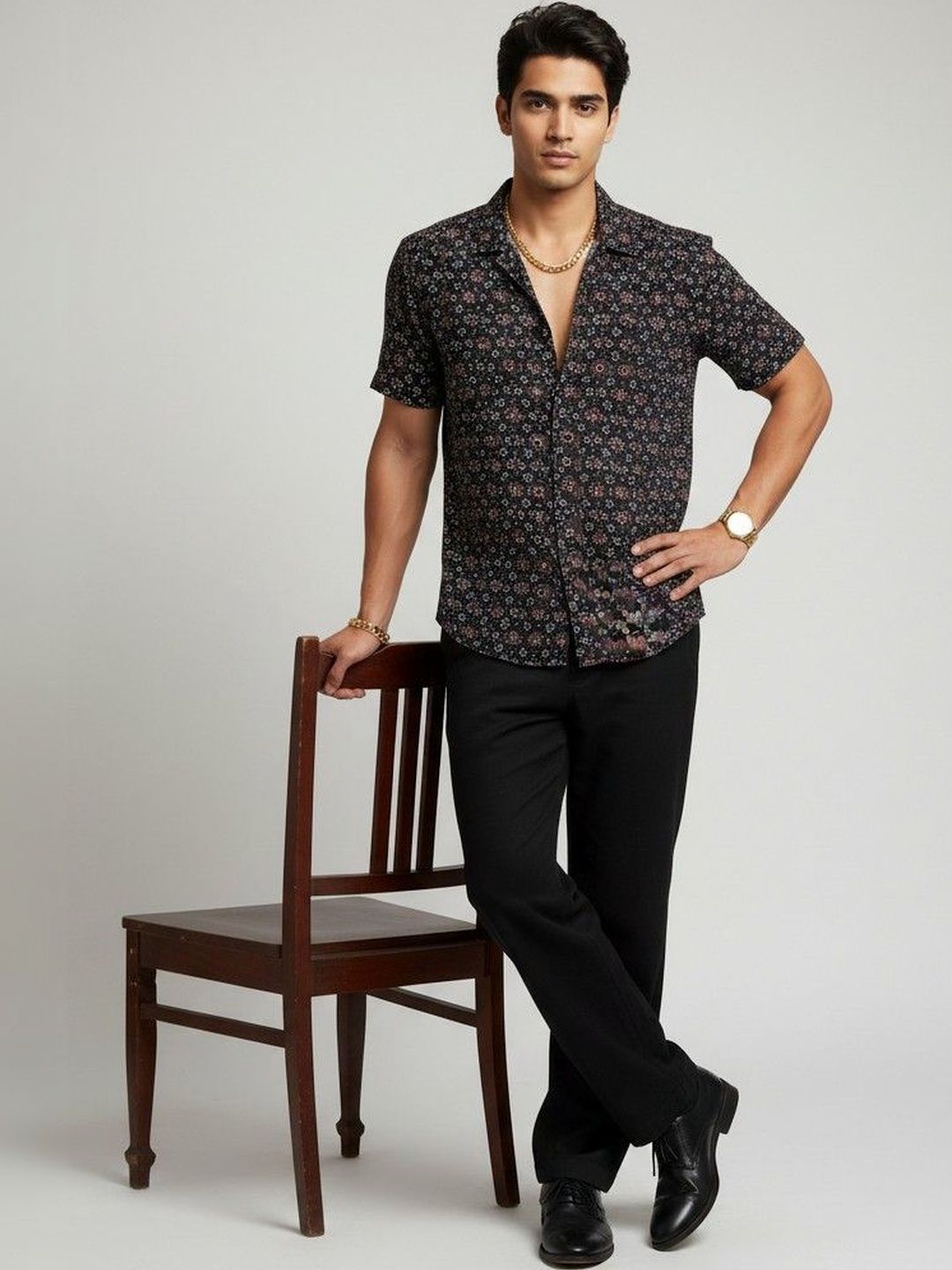 TRULOOM Men Classic Floral Printed Casual Shirt