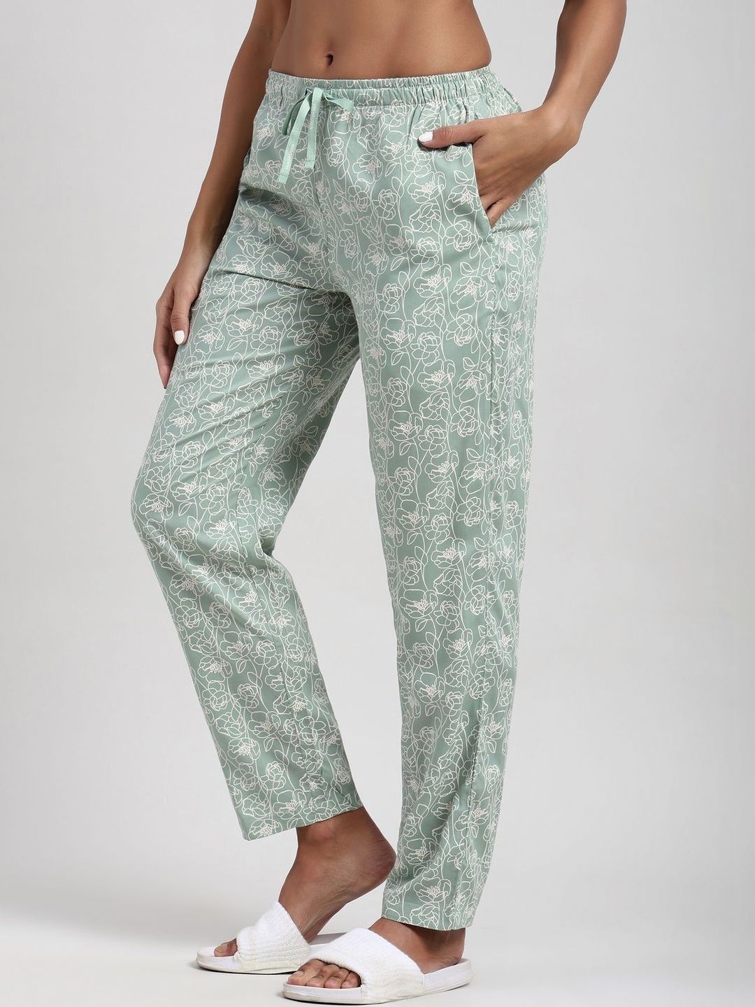 Women Allover Print Lounge Pyjama - Functional Pocket, Ultra Soft, Drawstring Waist 2