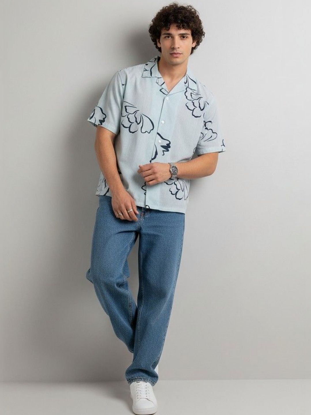 TRULOOM Men Classic Floral Printed Casual Shirt