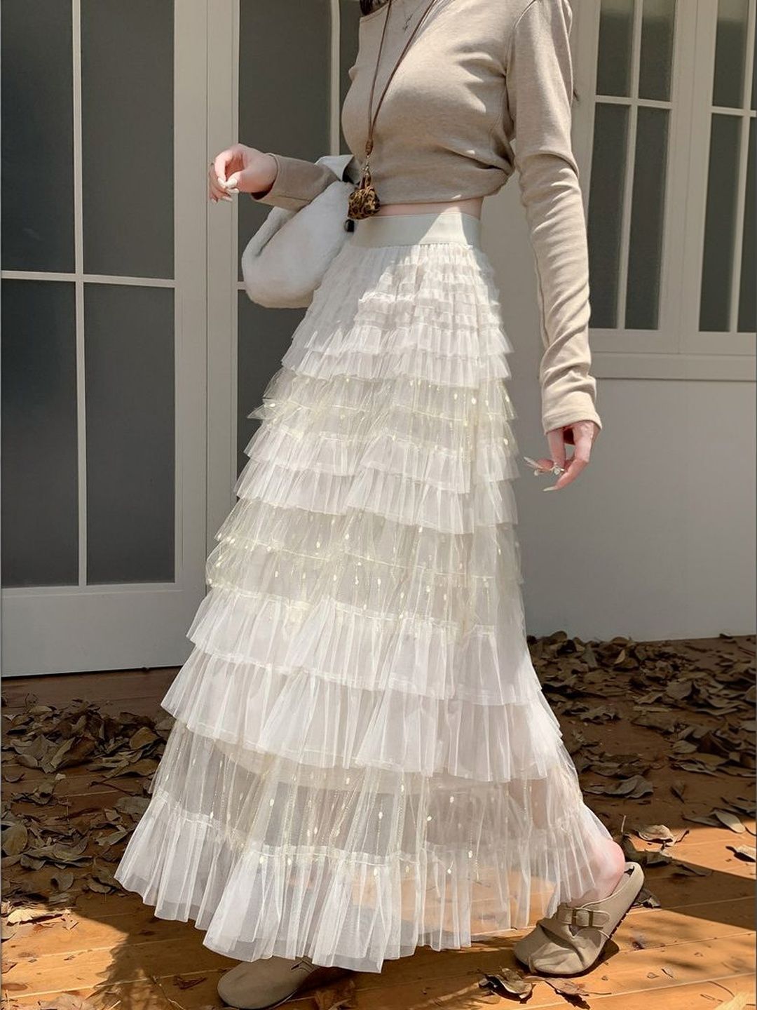 Flared Maxi Skirts 4