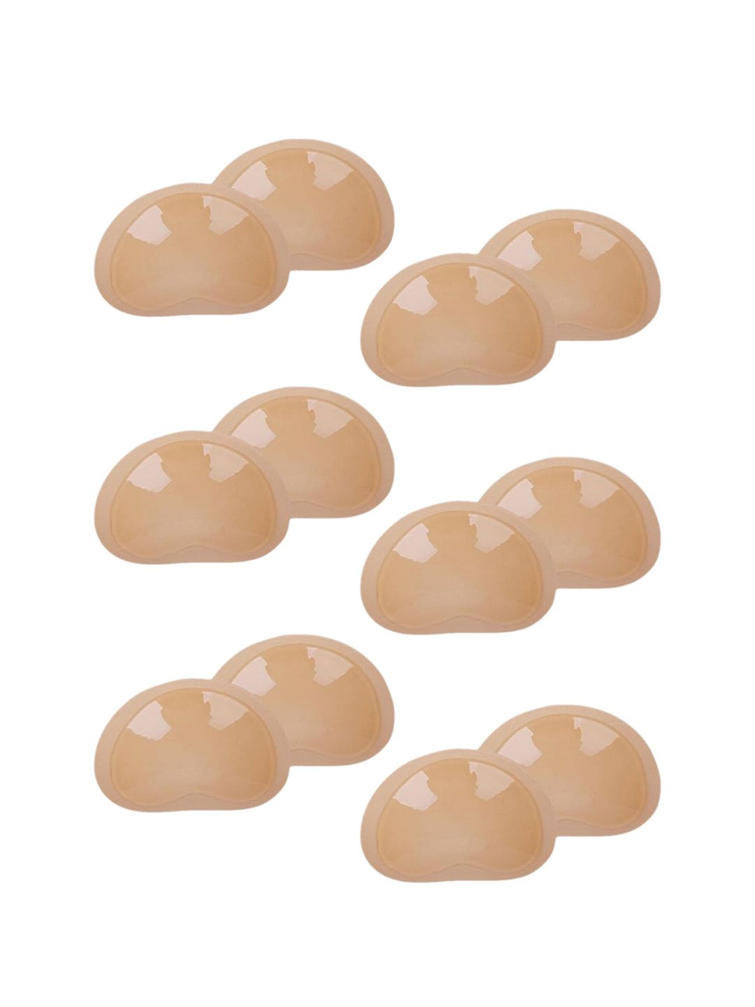 Esensuelle 7 Set of 6 Pairs Reusable Breast Enhancer Bra Inserts Pads