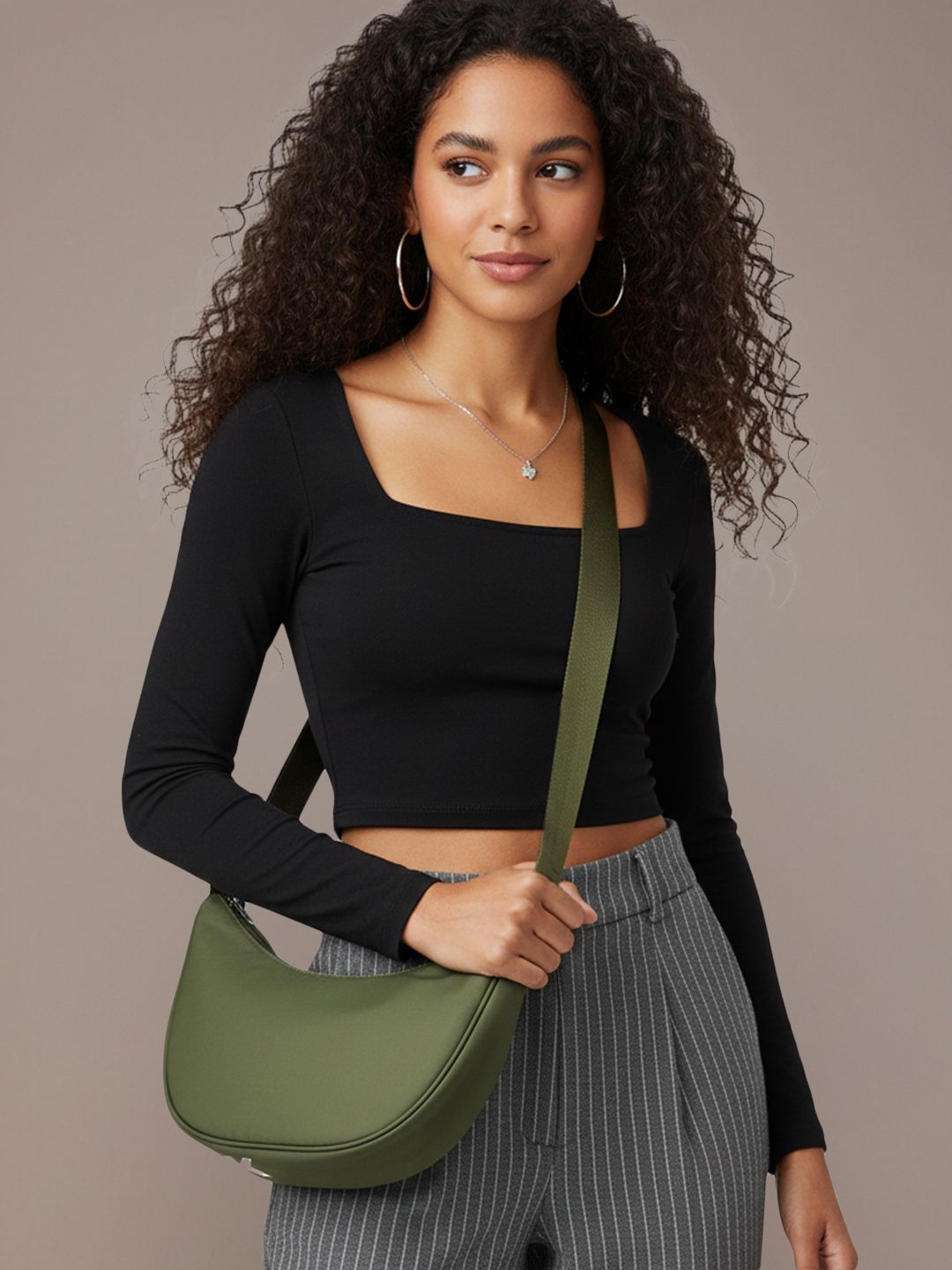 French Connection Half Moon Sling Bag