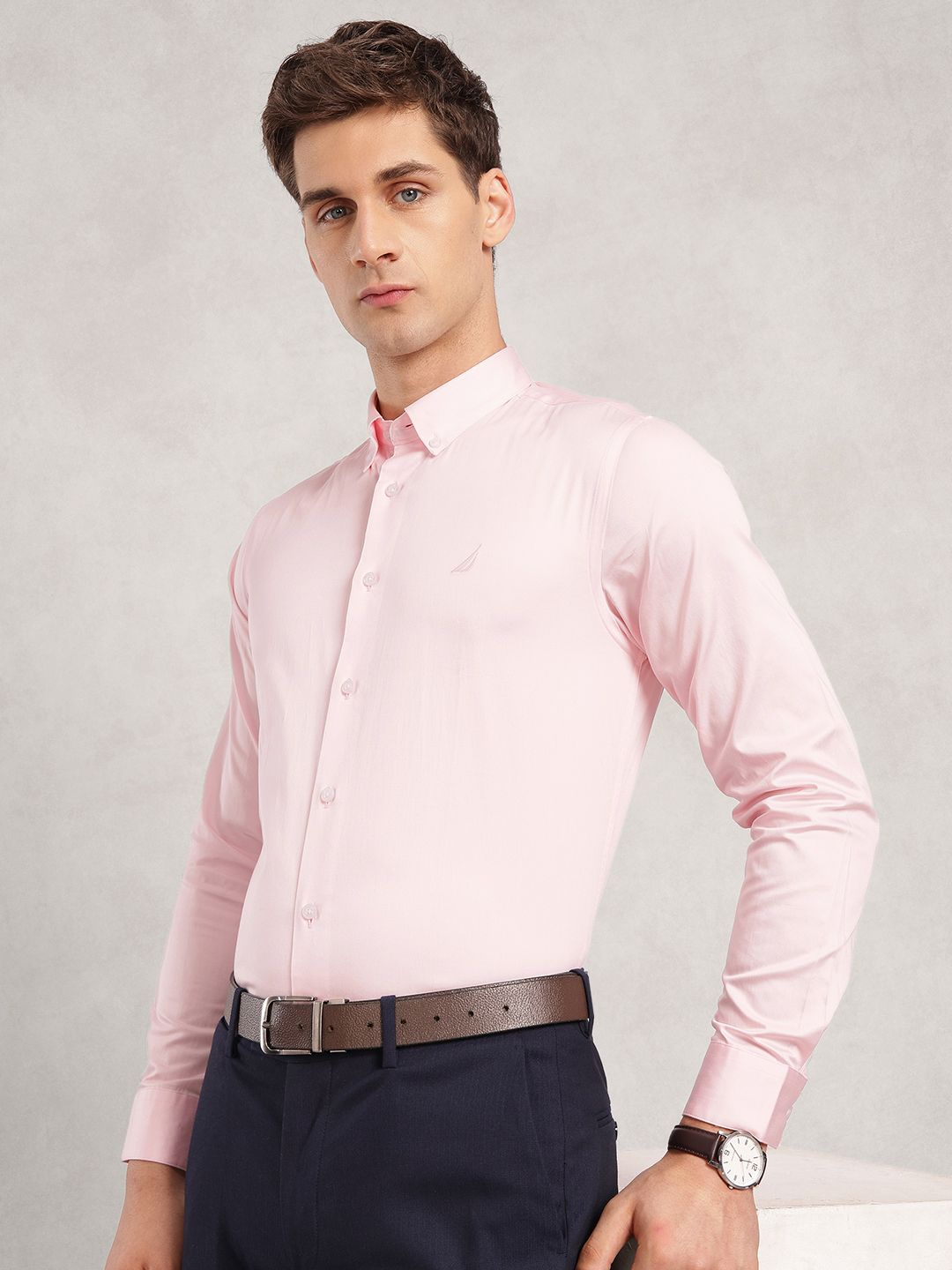 Nautica Slim Fit Pure Cotton Formal Shirt