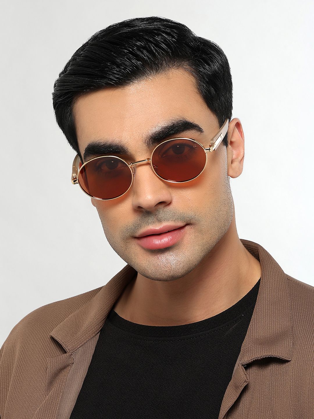 Eyejack Unisex Oval Sunglasses with UV Protected Lens WU14110PCL2202