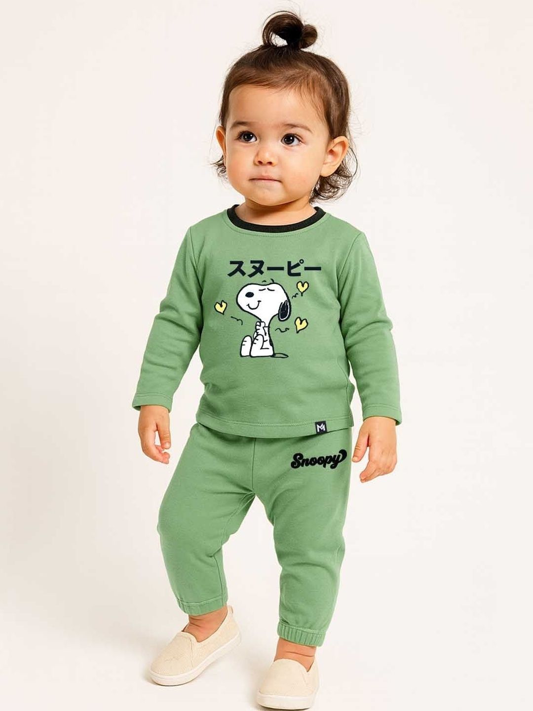 Buy YK X Minute Mirth Infant Boys Fleece Peanuts Printed Co Ord Set -  - Apparel for Boys