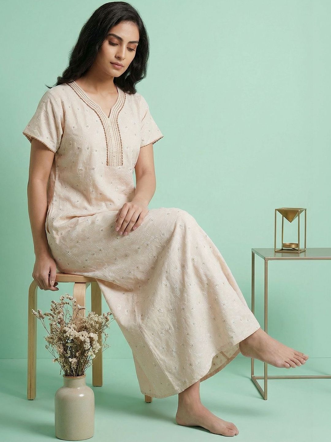 Juliana Dream Printed Maxi Nightdress