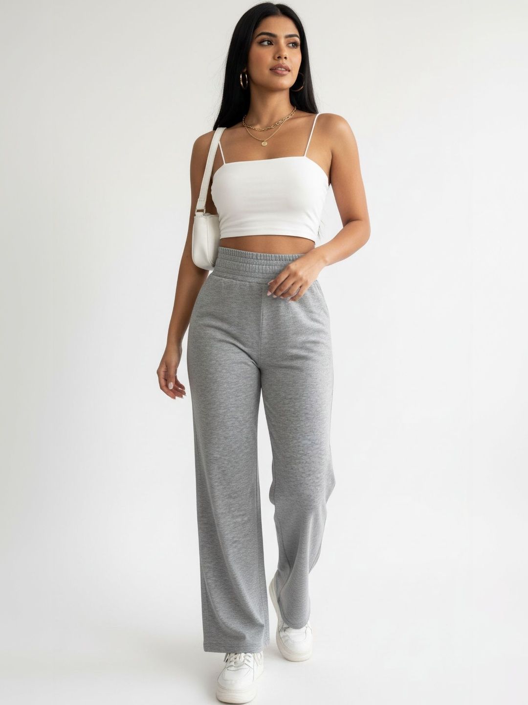 glitchez Women Slouchy Flared Track Pants