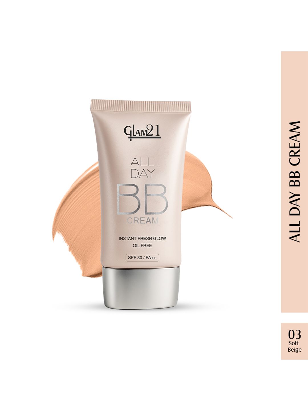 GLAM21 All Day Long Lasting Oil Free Lightweight SPF 30 BB Cream 40g - Shade 03