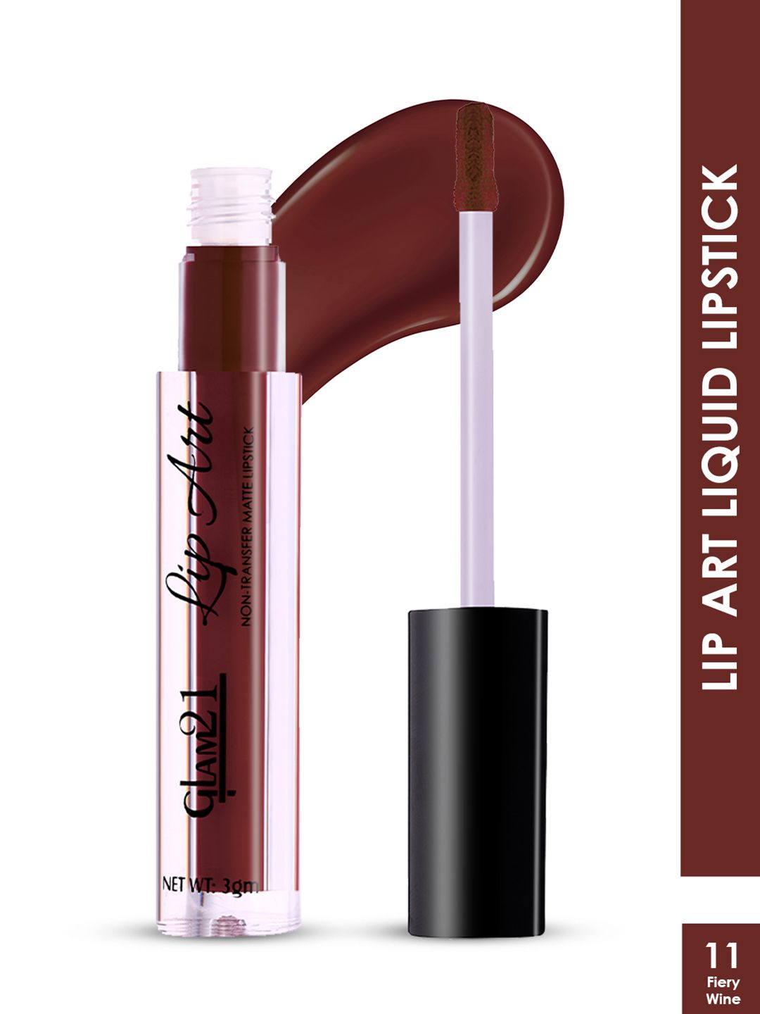 GLAM21 Lip Art Non-Transfer Matte Liquid Lipstick 3 g - Fiery Wine 11