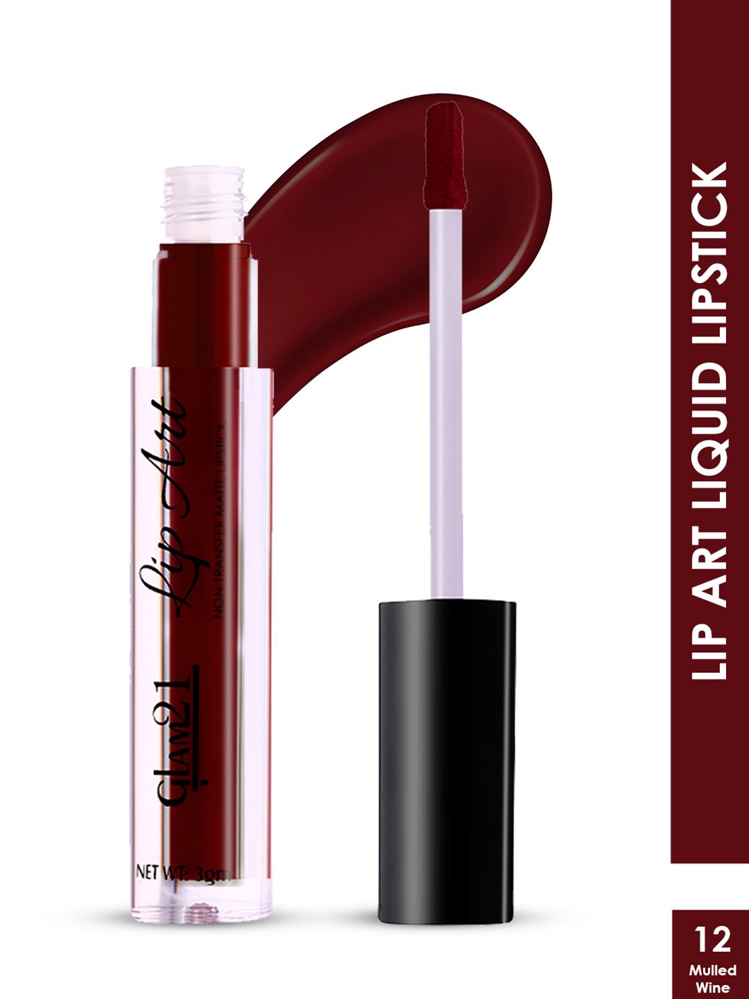 GLAM21 Lip Art Non-Transfer Matte Liquid Lipstick 3 g - Mulled Wine 12