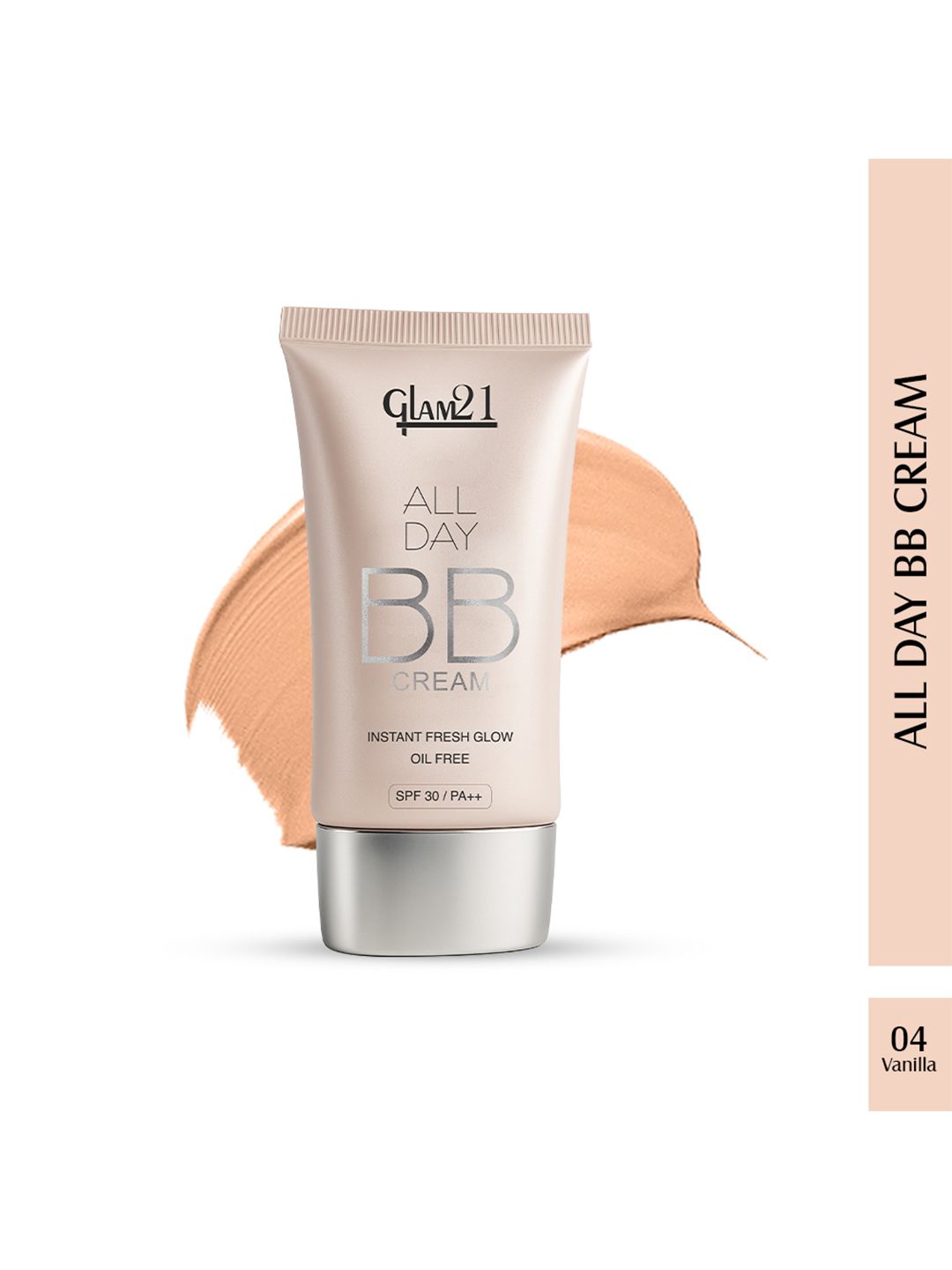 GLAM21 All Day Long Lasting Oil Free Lightweight SPF 30 BB Cream 40g - Shade 04