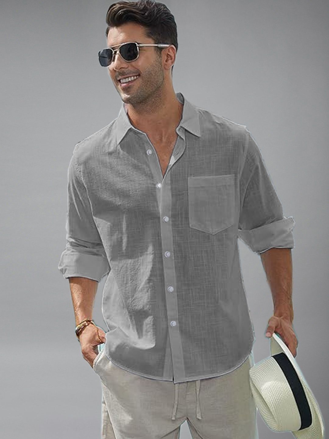 AMRIT TOP WEAR Men Casual Shirt