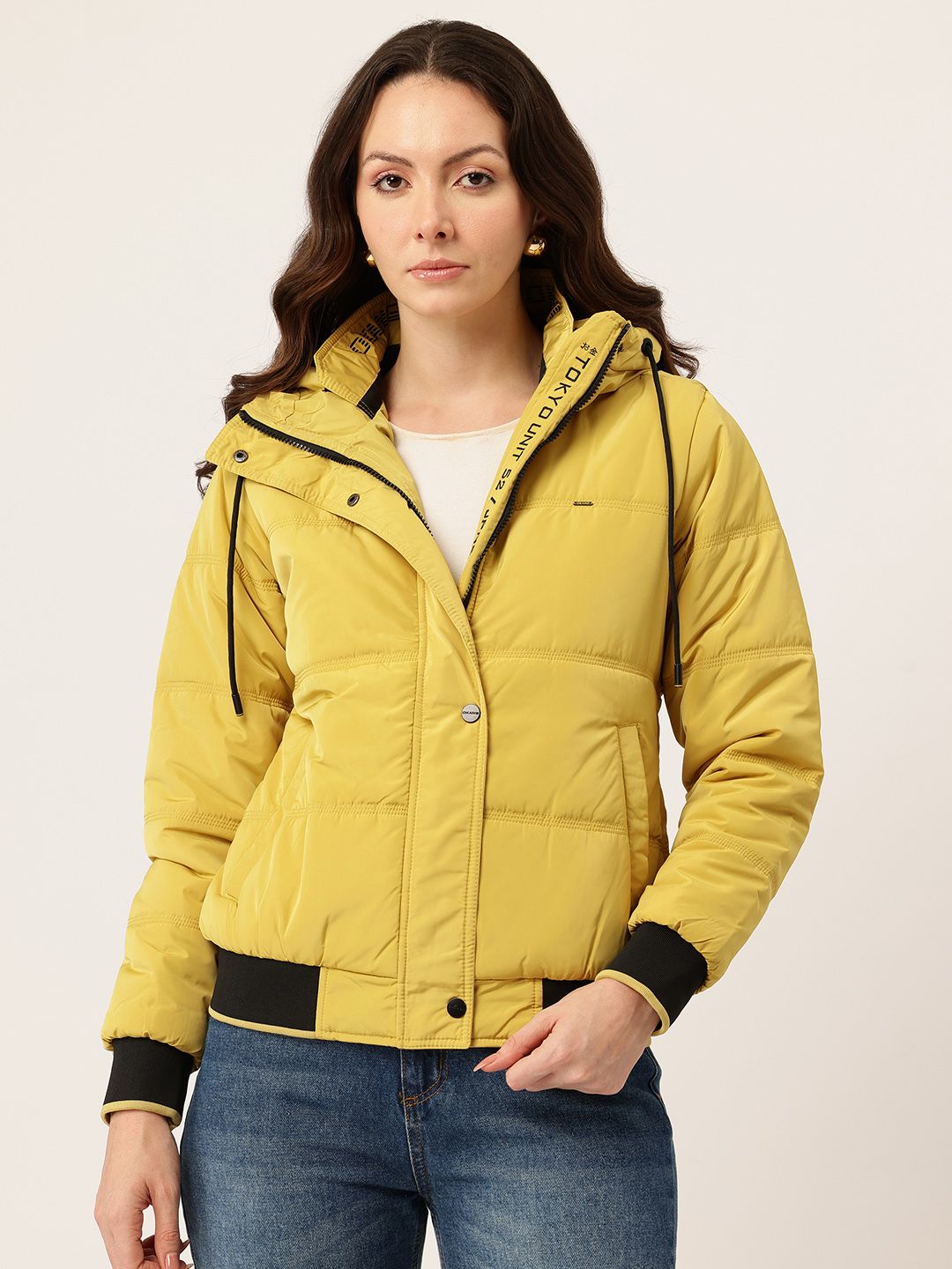 Okane Hooded Bomber Jacket