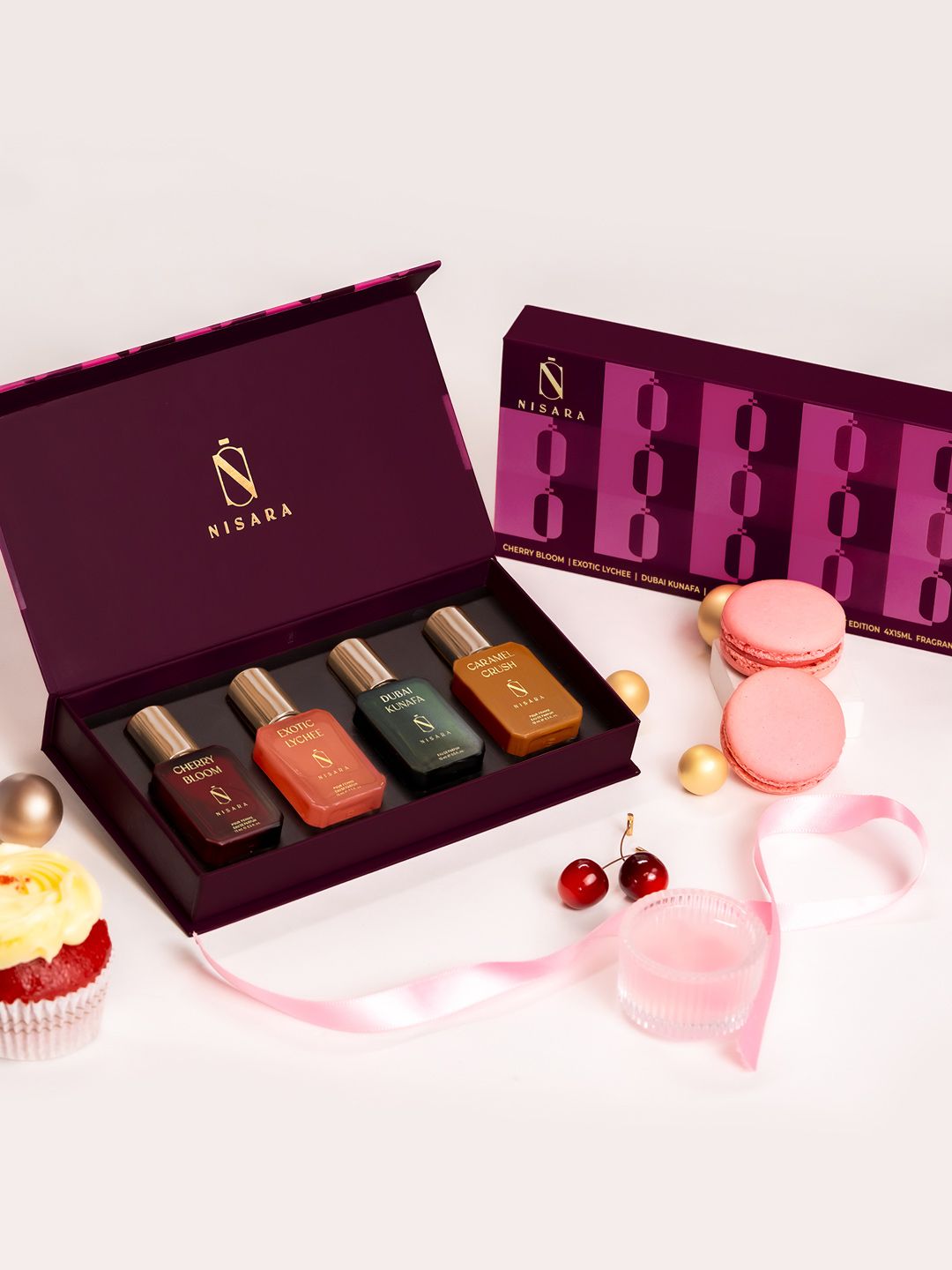 NISARA Women 4-Pcs Gourmet Eau De Parfum Gift Set - 15 ml each