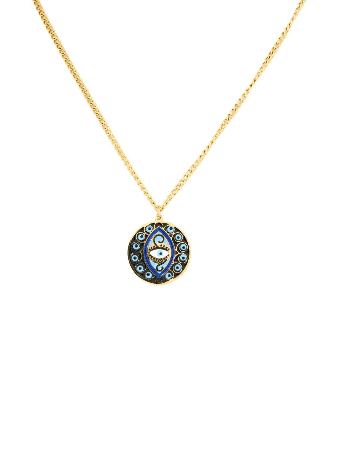 MAHTTAB Unisex Gold-Plated Enamelled Necklace