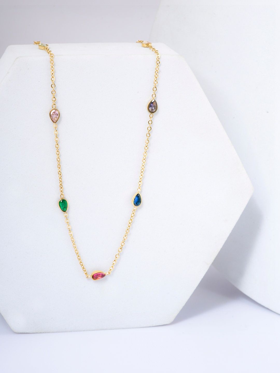 MAHTTAB Unisex Gold-Plated Layered Necklace