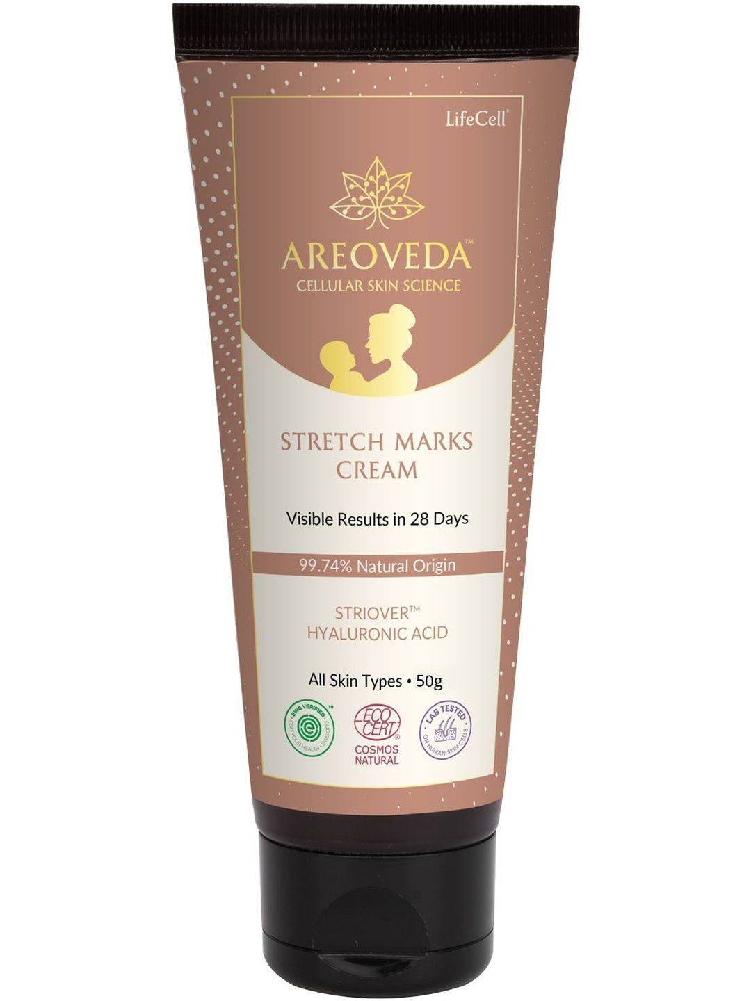 Areoveda Stretch Marks Cream With Hyaluronic Acid - 50 g