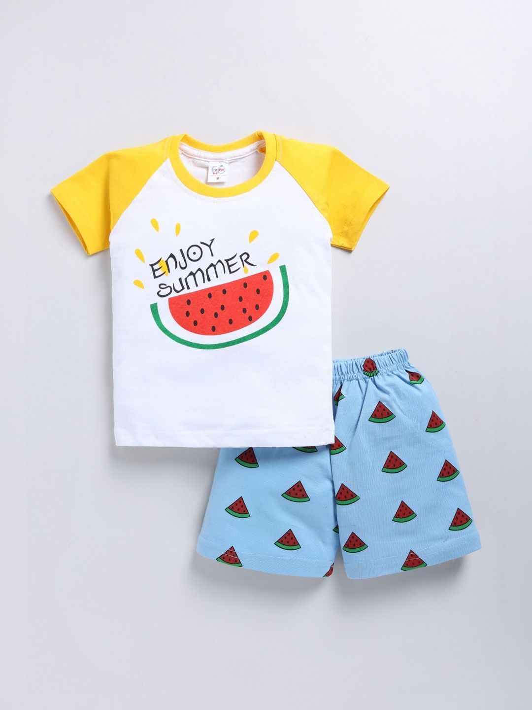 IcePie Boys Printed T-shirt with Shorts
