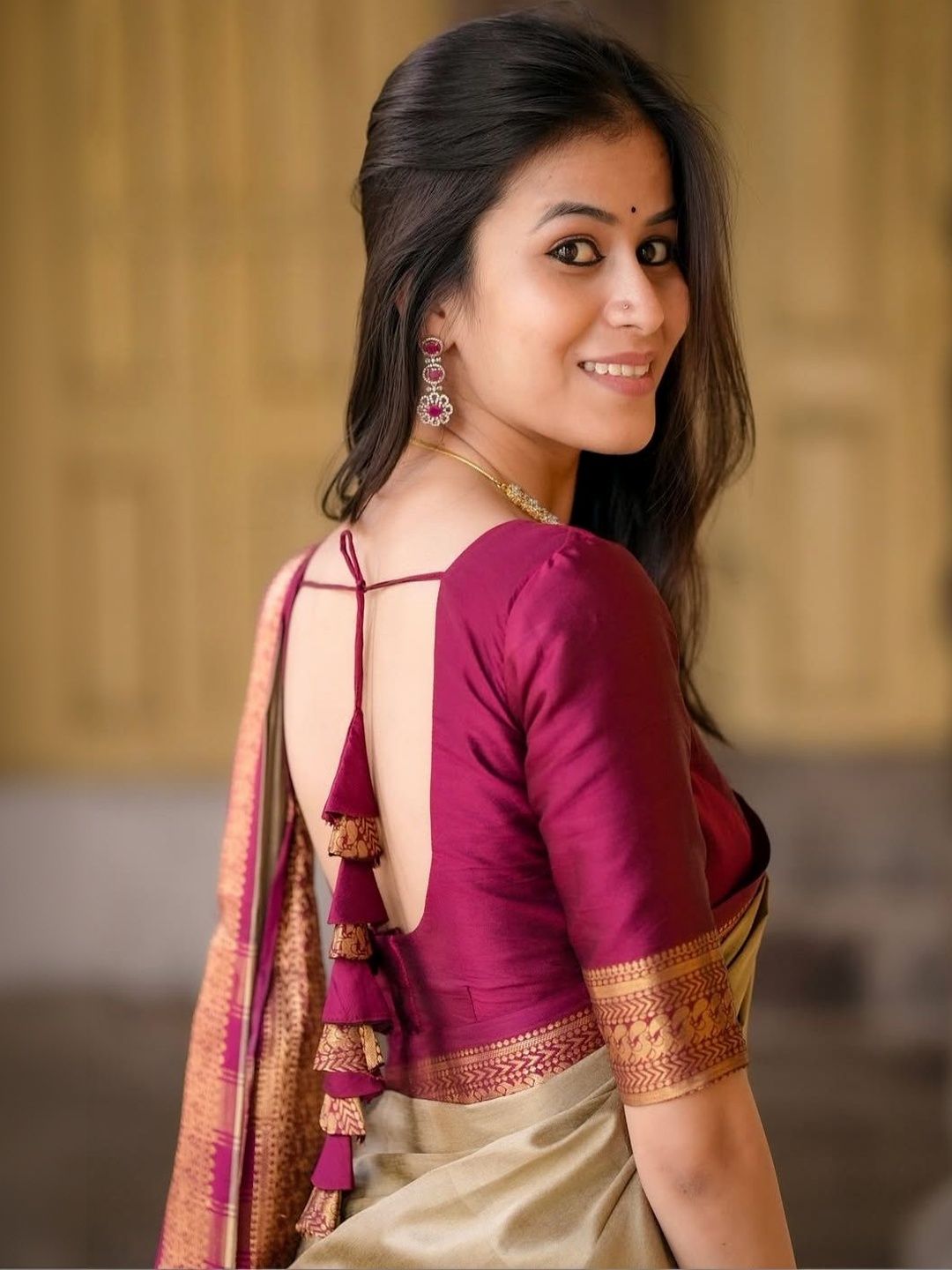 Woven Design Zari Silk Cotton Handloom Banarasi Saree 3