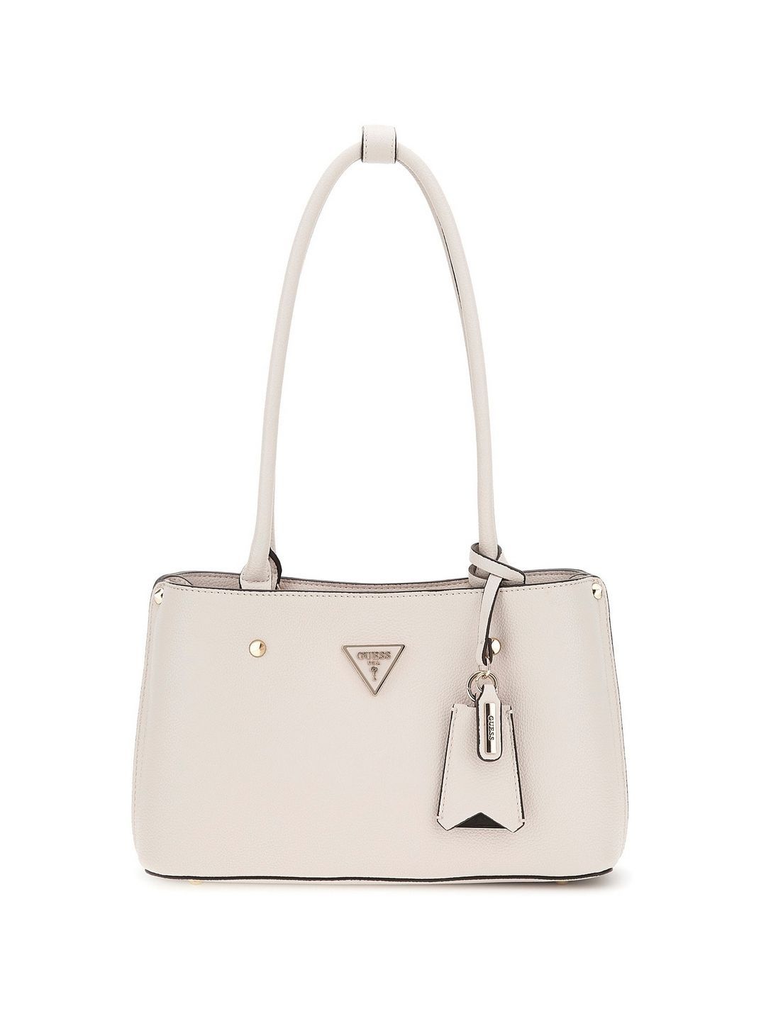 GUESS Meridian Textured Multi Compartment Medium Structured Shoulder Bag