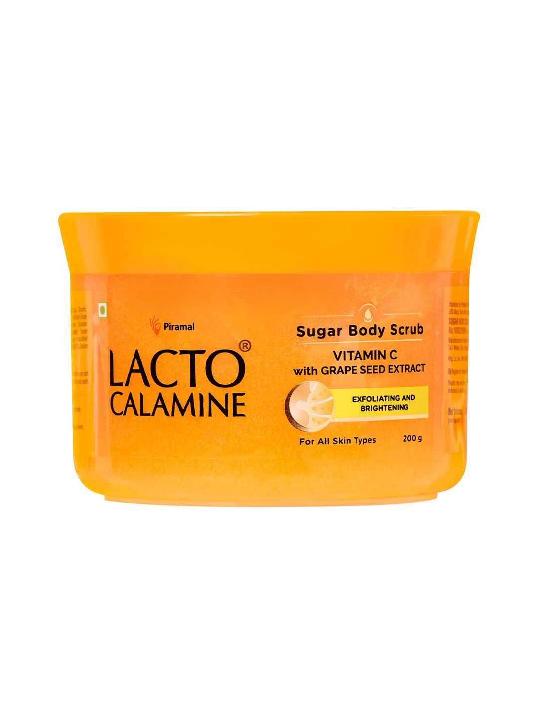 Lacto Calamine Vitamin C Sugar Body Scrub with Grape Seed Extract - 200 g