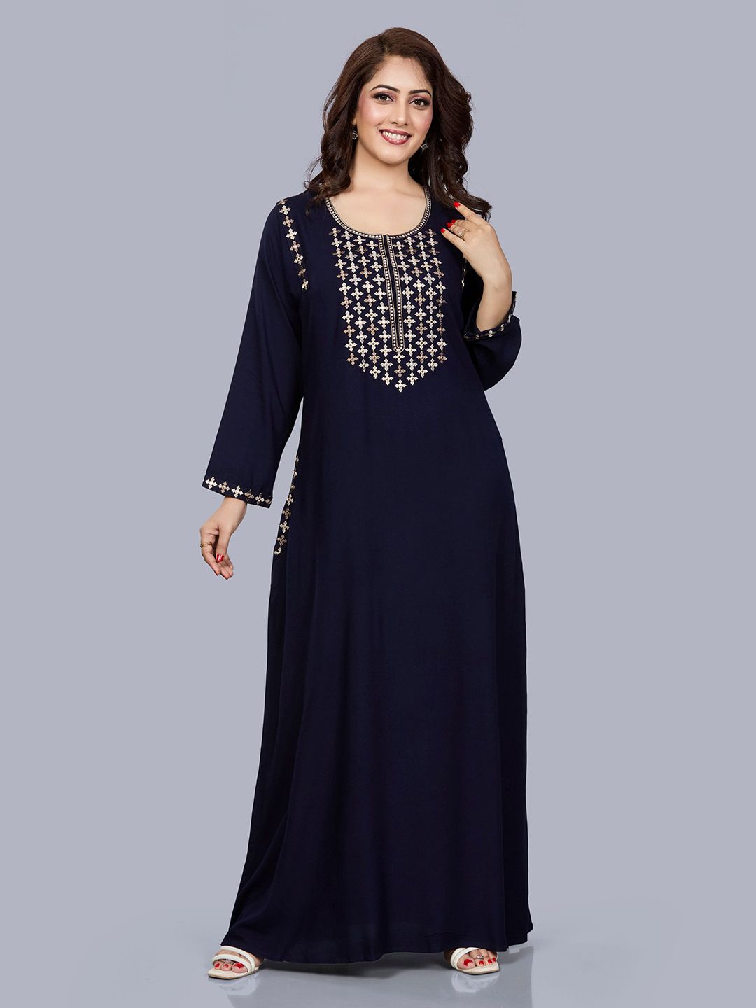 SANAA Embroidered Maxi Nightdress