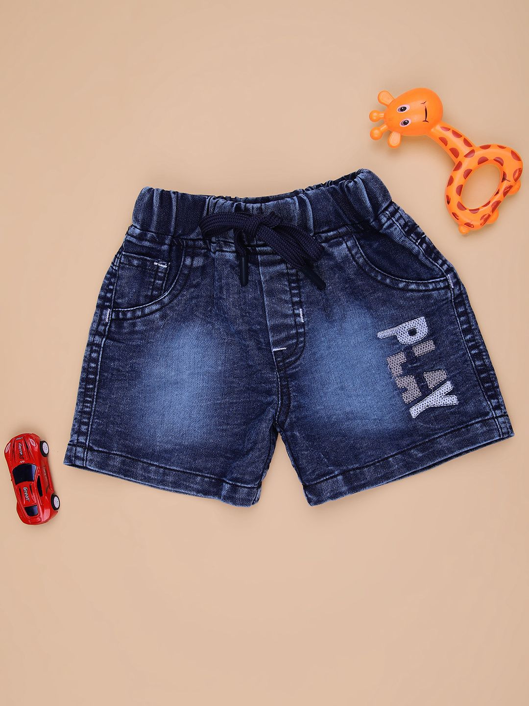 V-Mart Boys Denim Mid-Rise Shorts