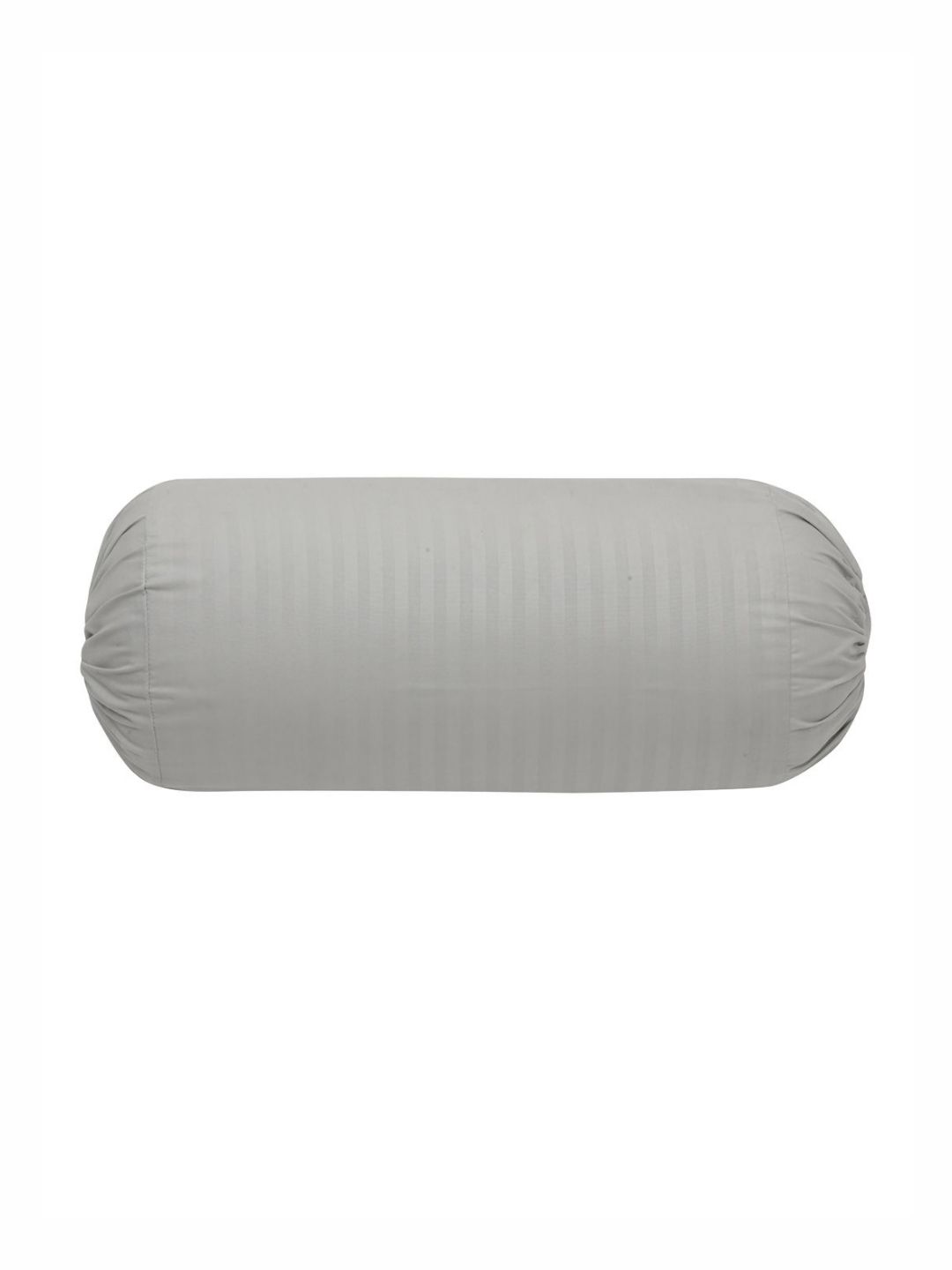 THE CONVERSION 2 Pieces Grey Striped 210 TC Fade Resistant Cotton Bolster Covers