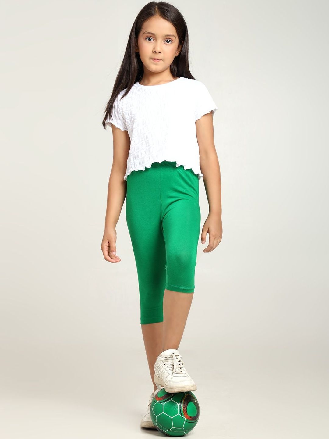 Robinbosky Girls Mid-Rise Three-Fourth Length Leggings