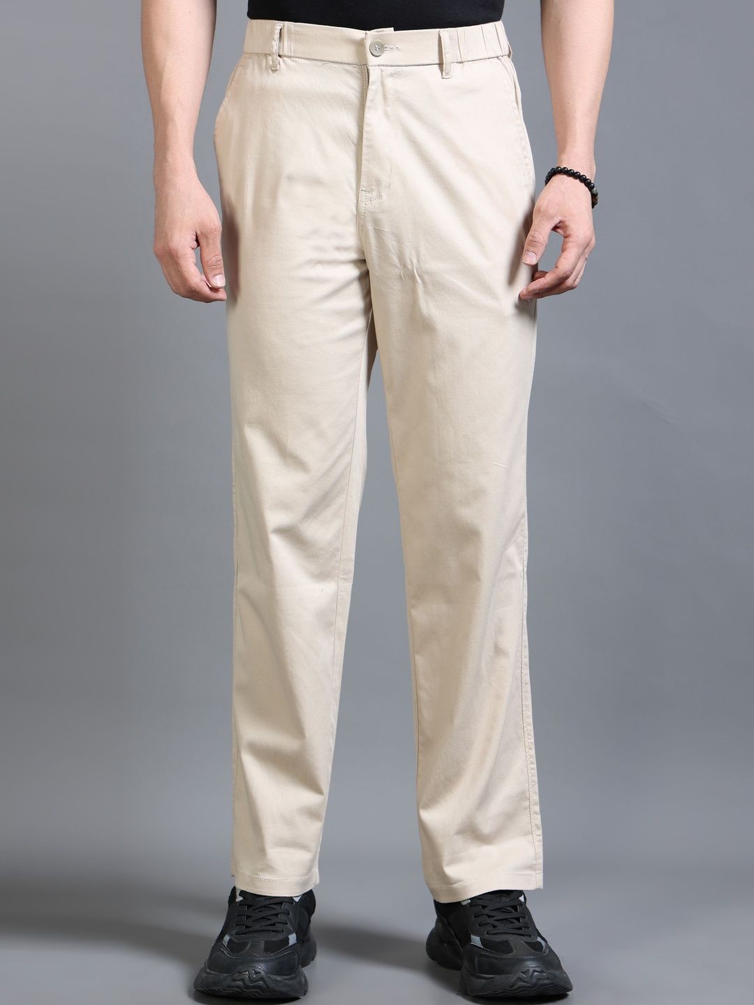Kolor Fusion Men Smart Relaxed Fit Mid-Rise Chinos Trousers