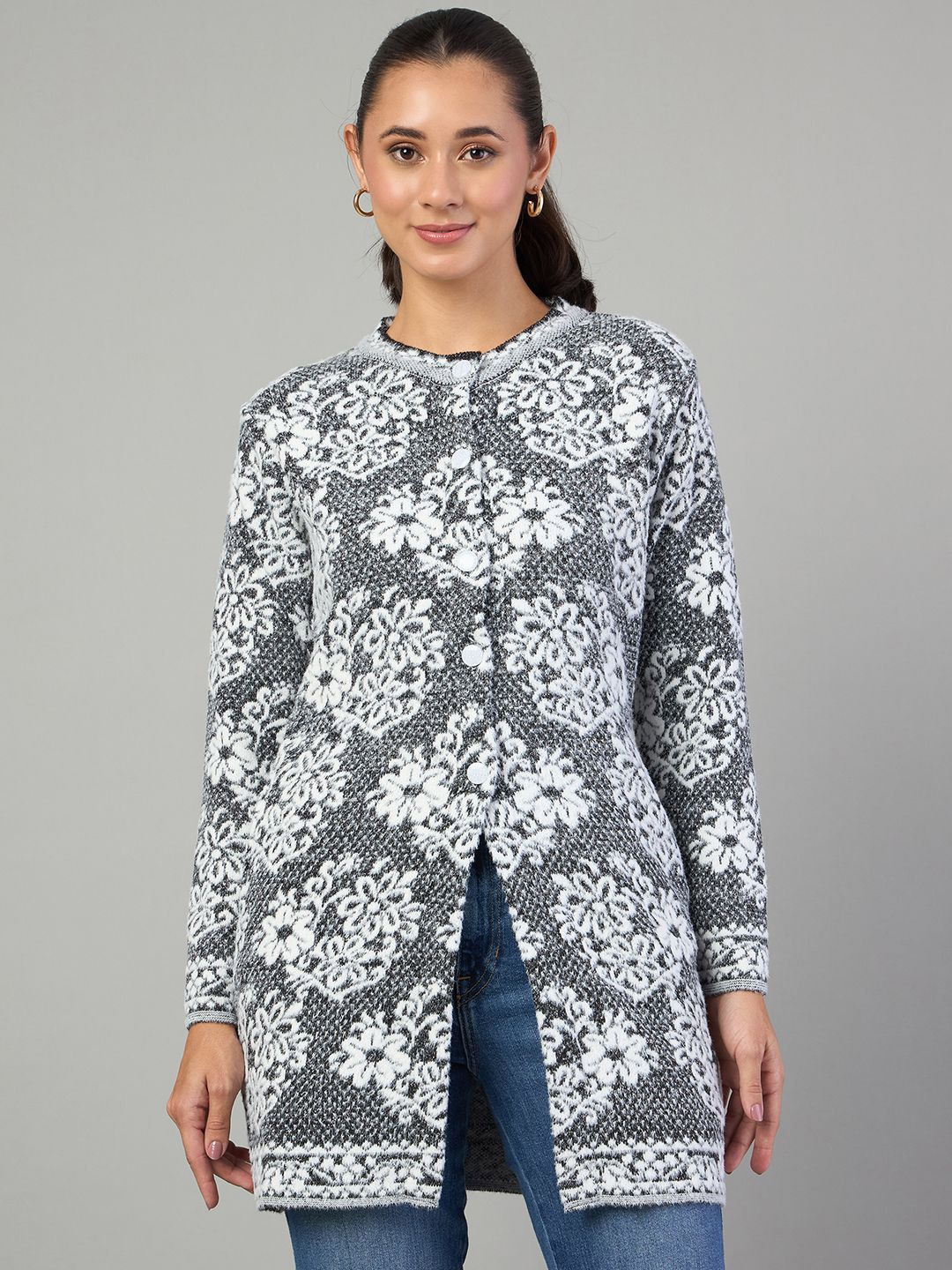 Duke Women Floral Cardigan